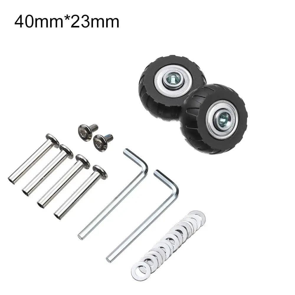 image-2Pcs Universal Replace Wheels Suitcase Parts Durable Replacement Axles Caster Wheel Repair Tools Kit Silent Caster With Screw