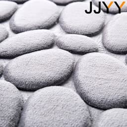 image-Memory Foam Bath Mat Coral Velvet Super Non-Slip Rapid Water Absorption Soft and Comfortable Easier to Dry Machine Wash Bathroom