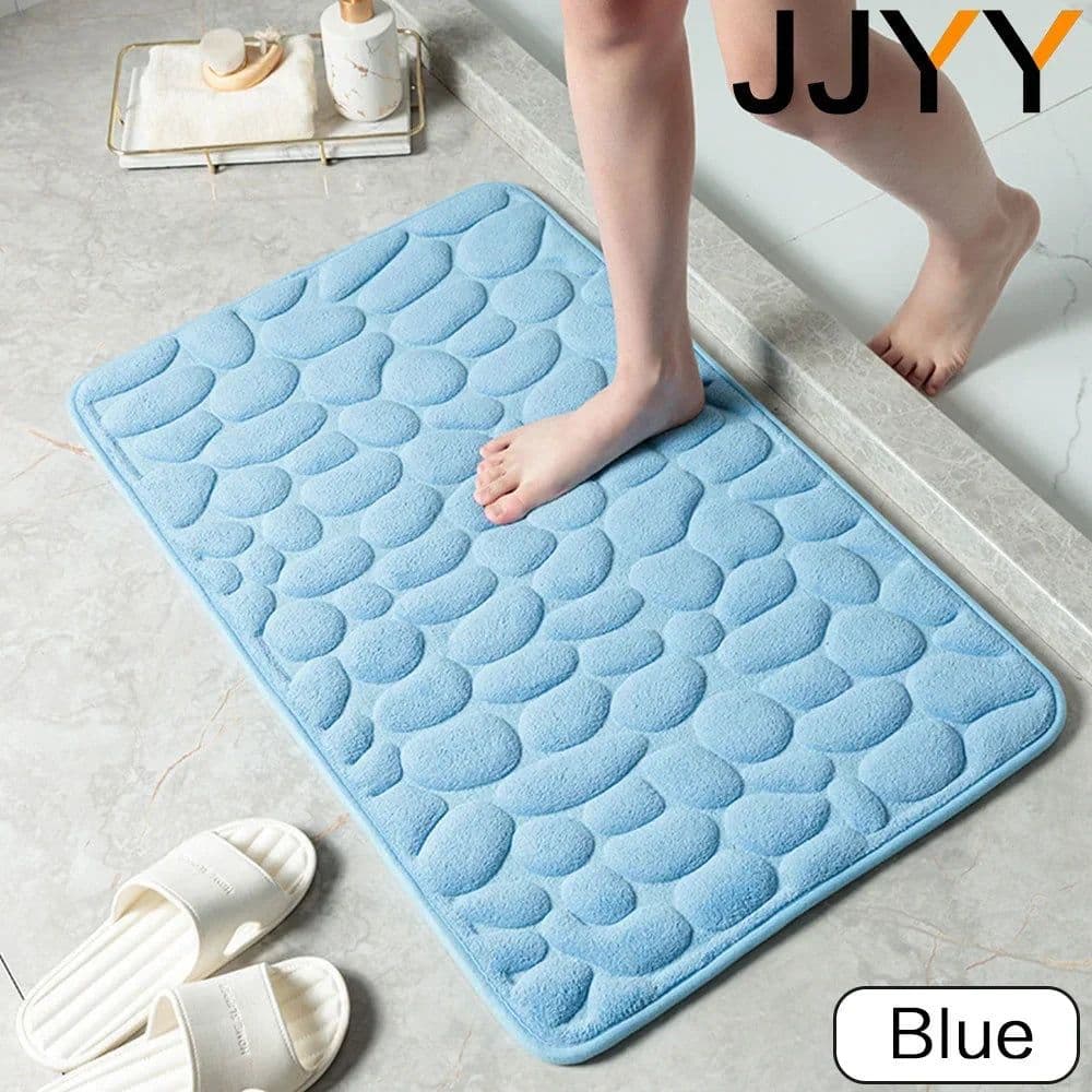 image-Memory Foam Bath Mat Coral Velvet Super Non-Slip Rapid Water Absorption Soft and Comfortable Easier to Dry Machine Wash Bathroom
