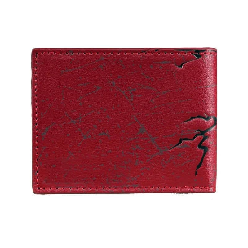 image-High Quality Double Fold Unisex Wallet Fashion Wine Red Men's Card Bag