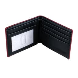 image-High Quality Double Fold Unisex Wallet Fashion Wine Red Men's Card Bag