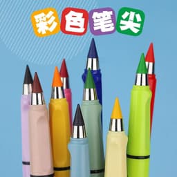 image-12 Colors Set Infinity Writing Pencils Eternal Pencil Pens for Kids Everlasting Pencil with Eraser School Art Supply Stationary