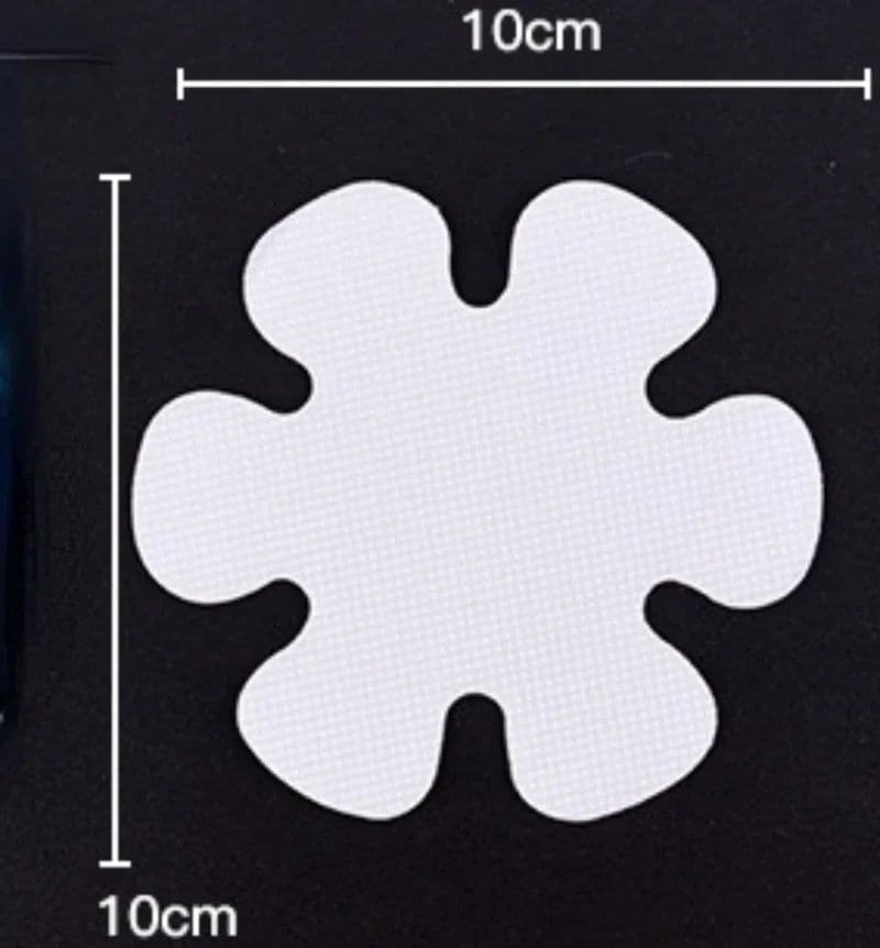 image-6/12PCS Bathroom Slip Transparent Non-Slip Tape Anti-Slip Strips Shower Stickers Square Round Flower Shaped Antiskid Sticker