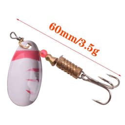 image-5PC Boxed Rotating Spoon Kit Lure Fishing Lures Artificial Baits Metal Fish Hooks Bass Trout Perch Pike Rotating Sequins