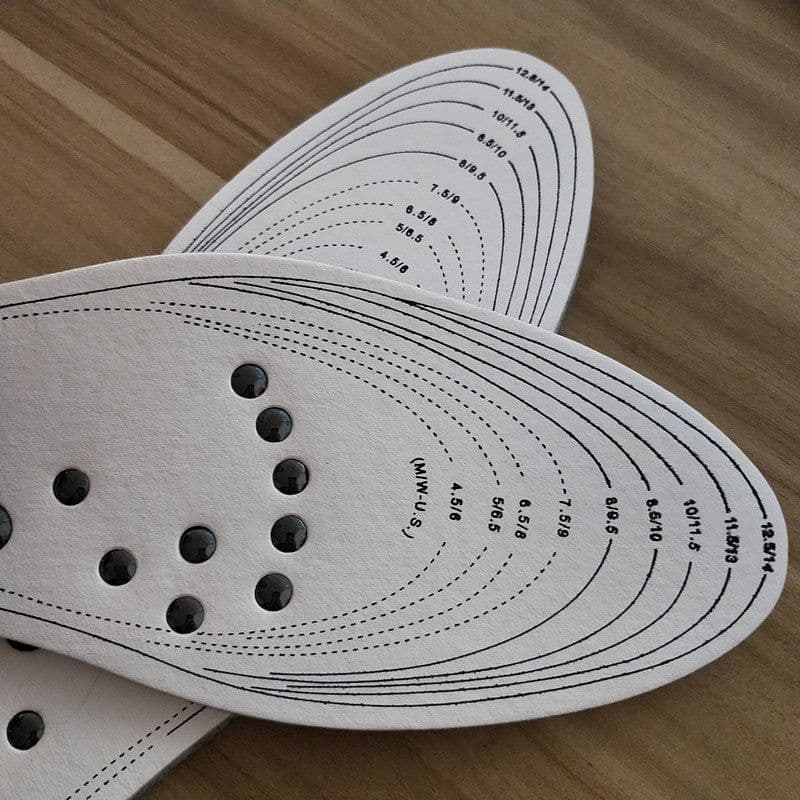 image-Just Magnetic Insole - Black White 18 Magnets