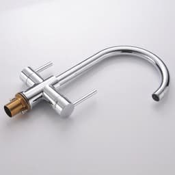 image-Faao Kitchen Faucet - Hot & Cold Water Mixer Copper