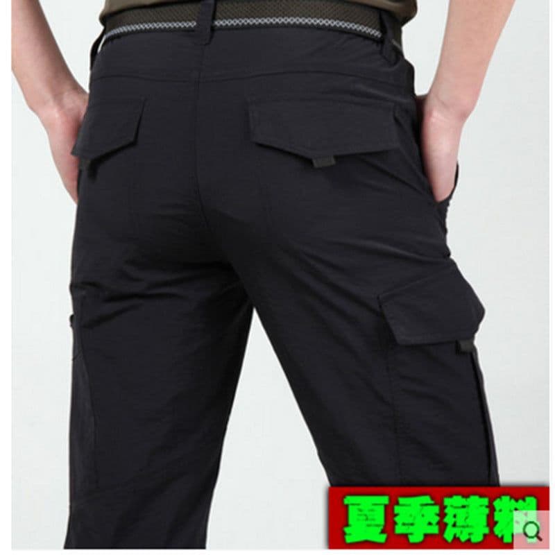 image-105 summer quick-drying trousers men's sports outdoor mountaineering trousers waterproof large size lightweight quick-drying trousers loose group