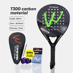 image-Padel Racket Beach Tennis Paddle Shovels Professional Carbon Fibra Cara Marco Males and females 2023 Girl man Drop Shot Ball