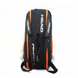 image-HEAD 6 Pieces Tennis Rackets Bag Hard Shell Sports Bag Large Capacity 9 Badminton Racquets Backpack Men Women Tenis Squash Padel