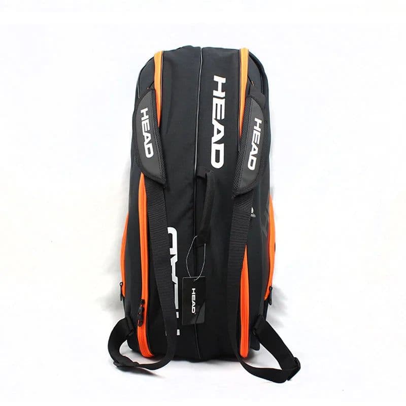 image-HEAD 6 Pieces Tennis Rackets Bag Hard Shell Sports Bag Large Capacity 9 Badminton Racquets Backpack Men Women Tenis Squash Padel