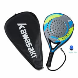 image-Kawasaki Padel Tennis Carbon Fiber Soft EVA Face Tennis Paddle Racquet Racket with Padle Bag Cover Power Beach Tennis Paddle