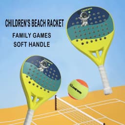 image-2023 Padel Rackets Beach Children's Tennis Kids Practice Set Backpack Grip Tape Tennis Exchange Supplies Accessories