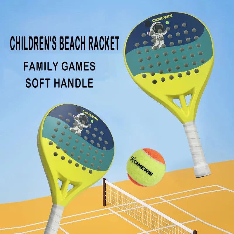 image-2023 Padel Rackets Beach Children's Tennis Kids Practice Set Backpack Grip Tape Tennis Exchange Supplies Accessories