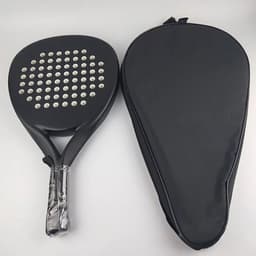 image-Professional Carbon Paddle Racket Soft EVA Face Tennis Raqueta With Padel Racket Bag For Men Women Training Accessories