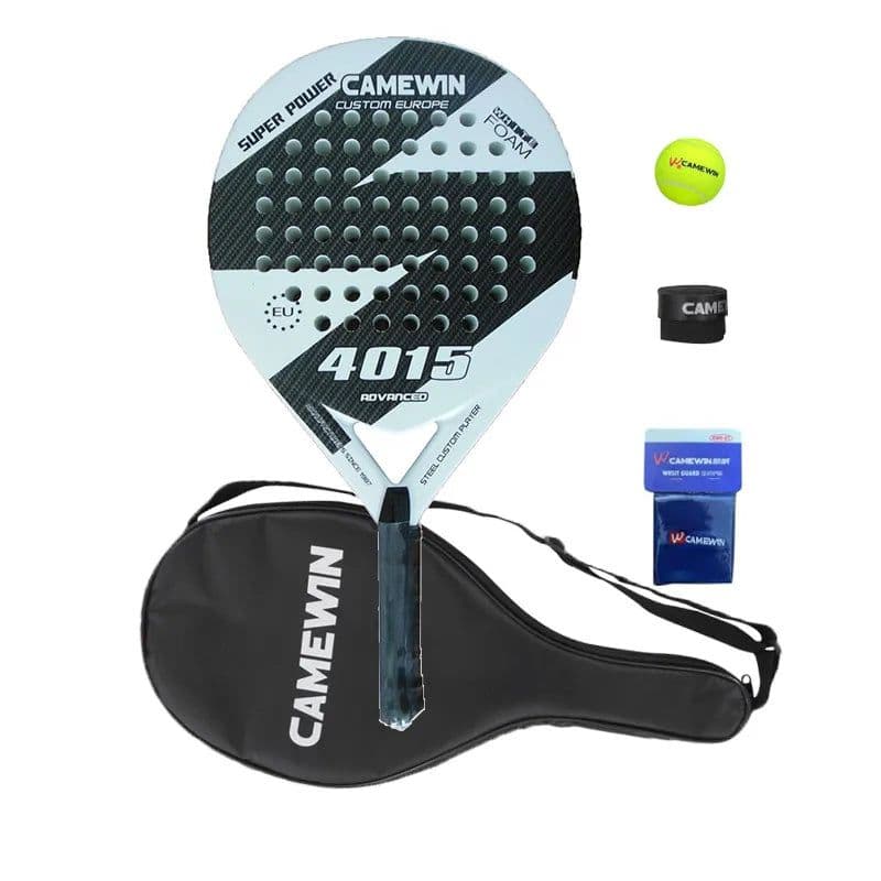 image-Padel Racket Carbon Fiber Pala Junior For Men Beach Tennis Bag Backpack Racket Beach Tennis Carbon Winding Raquet