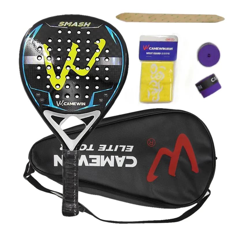 image-CAMEWIN 4042 Paddle Rackets 12k Transparent 18K Carbon Fiber Interlayer EVA Foam Thickness 3.8cm Padel Outdoor Sports Racquet