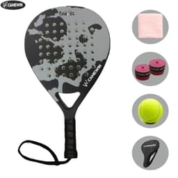 image-5 IN 1 Padel Tennis Racket Carbon Fiber Grit Face Eva Memory Foam Core Paddle Outdoor Sport Professional Adult Play Game