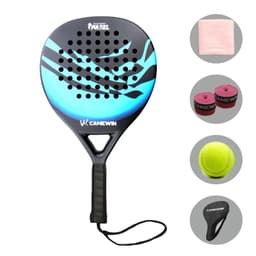 image-5 IN 1 Padel Tennis Racket Carbon Fiber Grit Face Eva Memory Foam Core Paddle Outdoor Sport Professional Adult Play Game