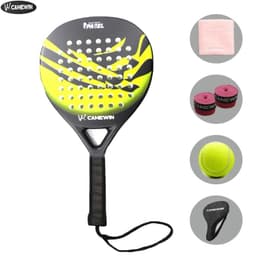 image-5 IN 1 Padel Tennis Racket Carbon Fiber Grit Face Eva Memory Foam Core Paddle Outdoor Sport Professional Adult Play Game