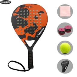 image-5 IN 1 Padel Tennis Racket Carbon Fiber Grit Face Eva Memory Foam Core Paddle Outdoor Sport Professional Adult Play Game