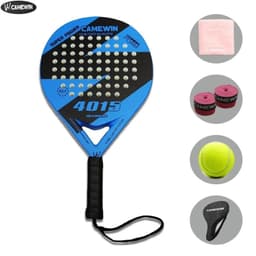 image-5 IN 1 Padel Tennis Racket Carbon Fiber Grit Face Eva Memory Foam Core Paddle Outdoor Sport Professional Adult Play Game