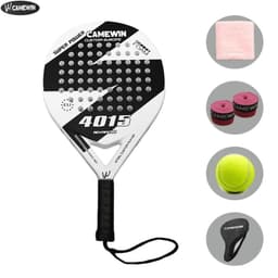 image-5 IN 1 Padel Tennis Racket Carbon Fiber Grit Face Eva Memory Foam Core Paddle Outdoor Sport Professional Adult Play Game