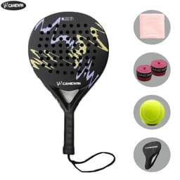 image-5 IN 1 Padel Tennis Racket Carbon Fiber Grit Face Eva Memory Foam Core Paddle Outdoor Sport Professional Adult Play Game