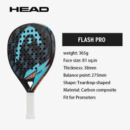 image-HEAD Flash Pro Padel Flash Cage Tennis Racket Evo Delta Beach Rackets