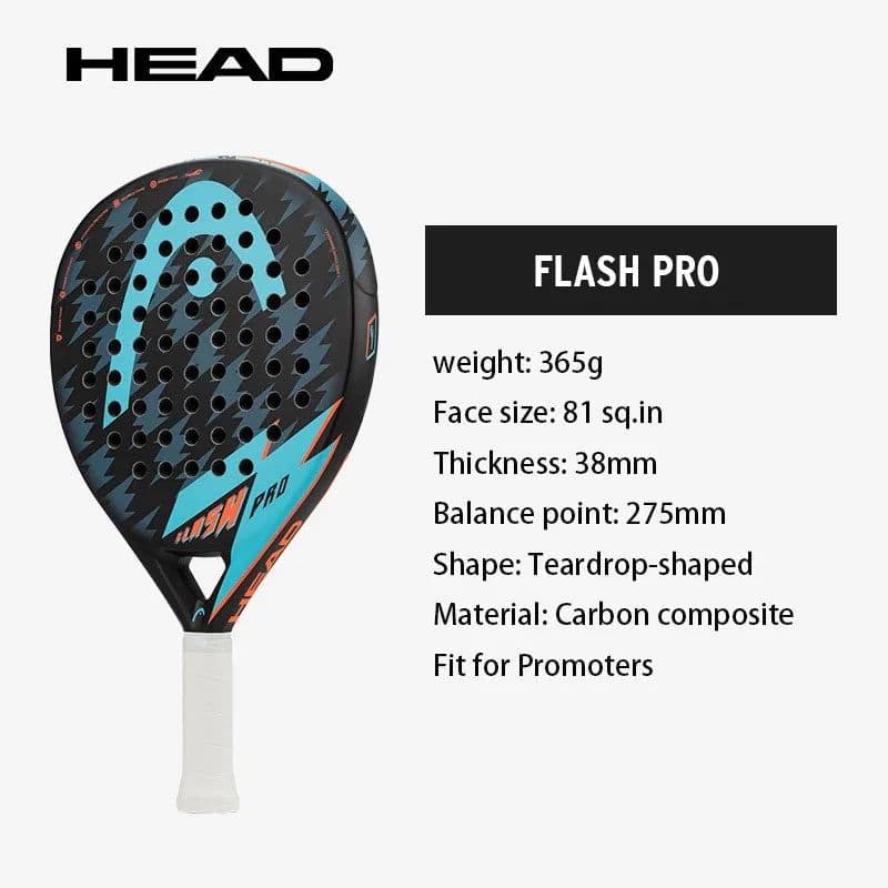 image-HEAD Flash Pro Padel Flash Cage Tennis Racket Evo Delta Beach Rackets