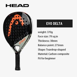 image-HEAD Flash Pro Padel Flash Cage Tennis Racket Evo Delta Beach Rackets