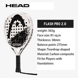 image-HEAD Flash Pro Padel Flash Cage Tennis Racket Evo Delta Beach Rackets