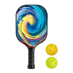 image-Single Racket Pickleball Padel Glass Fiber Pp+honeycombcompetition Training Racket Professional New Eras Friendship Overgrip