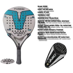 image-New High Quality Padel Racket Series Palas 3 Layer Carbon Fiber Board Paddle EVA Face Tennis Beach Racquet Bag Vairo 360g