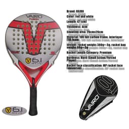 image-New High Quality Padel Racket Series Palas 3 Layer Carbon Fiber Board Paddle EVA Face Tennis Beach Racquet Bag Vairo 360g