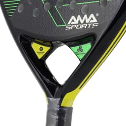 image-AMASPORT 3K Carbon Padel Racket Tear Drop Model Medium Blance Sweet Spot for All-Round Player Padel Paddle Racket