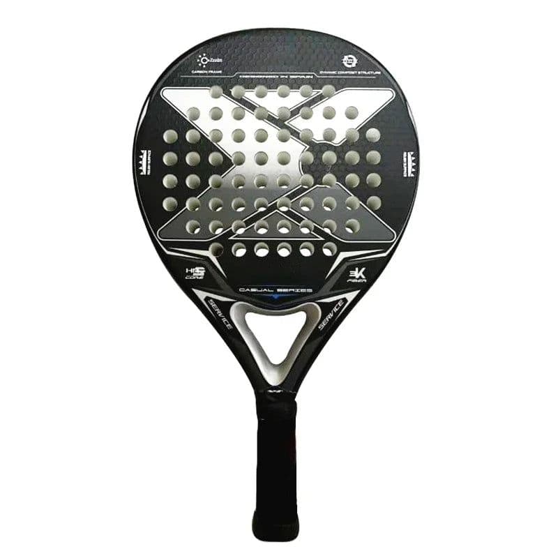 image-Padel Paddle Tennis Racket Soft Face Carbon Fiber Soft EVA Face Sports Racquet Outdoors Equipment