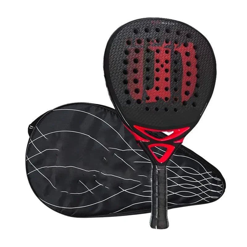 image-Padel Paddle Tennis Racket Soft Face Carbon Fiber Soft EVA Face Sports Racquet Outdoors Equipment