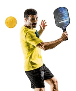 image-AMASPORT Pickleball Paddles Power or Control Carbon Abrasion Surface Polymer Honeycomb Core Proton Raquette Padel