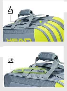 image-HEAD CORE PADEL COMBI Series Beach Tennis Racket Bag Men Women Limited HEAD Padel Racket Backpack De Padel Type Tennis Handbag
