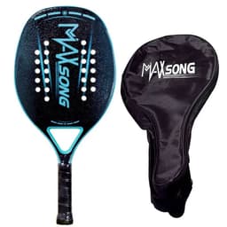 image-2022 Adult Professional Beach Tennis Racket Carbon Soft EVA Fiber Plate Tennis Racket Women Men With Bag Cover Padel Rackets