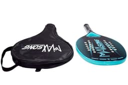 image-2022 Adult Professional Beach Tennis Racket Carbon Soft EVA Fiber Plate Tennis Racket Women Men With Bag Cover Padel Rackets