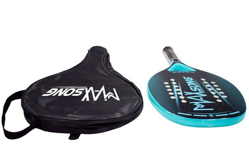 image-2022 Adult Professional Beach Tennis Racket Carbon Soft EVA Fiber Plate Tennis Racket Women Men With Bag Cover Padel Rackets