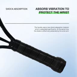 image-Racket Beach Carbon Fiber Tennis Fashion Professional Carbon Padel Tennis Sports Woman Mens Beach Accessories Wristband + Bag