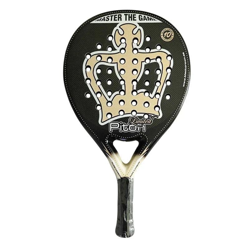 image-3K Carbon Fiber Plate Type Paddle Padel Tennis Racket, Professional Badminton Master Piton 2.0 Sports Racquet