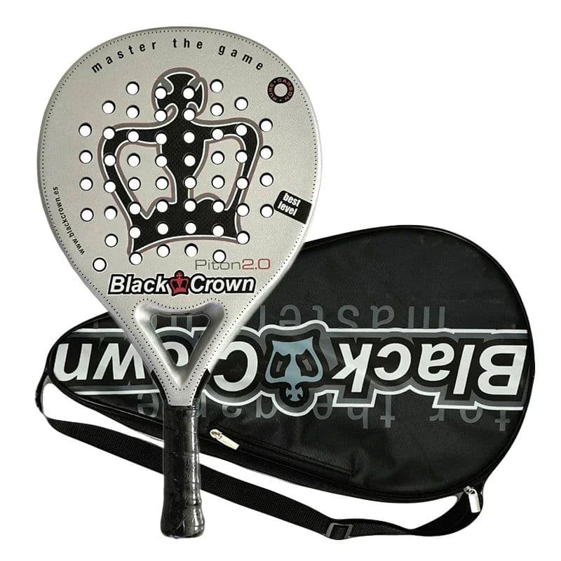 image-3K Carbon Fiber Plate Type Paddle Padel Tennis Racket, Professional Badminton Master Piton 2.0 Sports Racquet