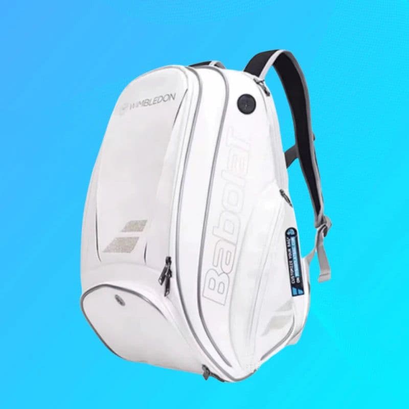image-Original Babolat WIM White Gold Tennis Racquet Backpack Unisex Portable 2R PU Squash Padel Tennis Bag BABOLAT Tenis Shoulder Bag