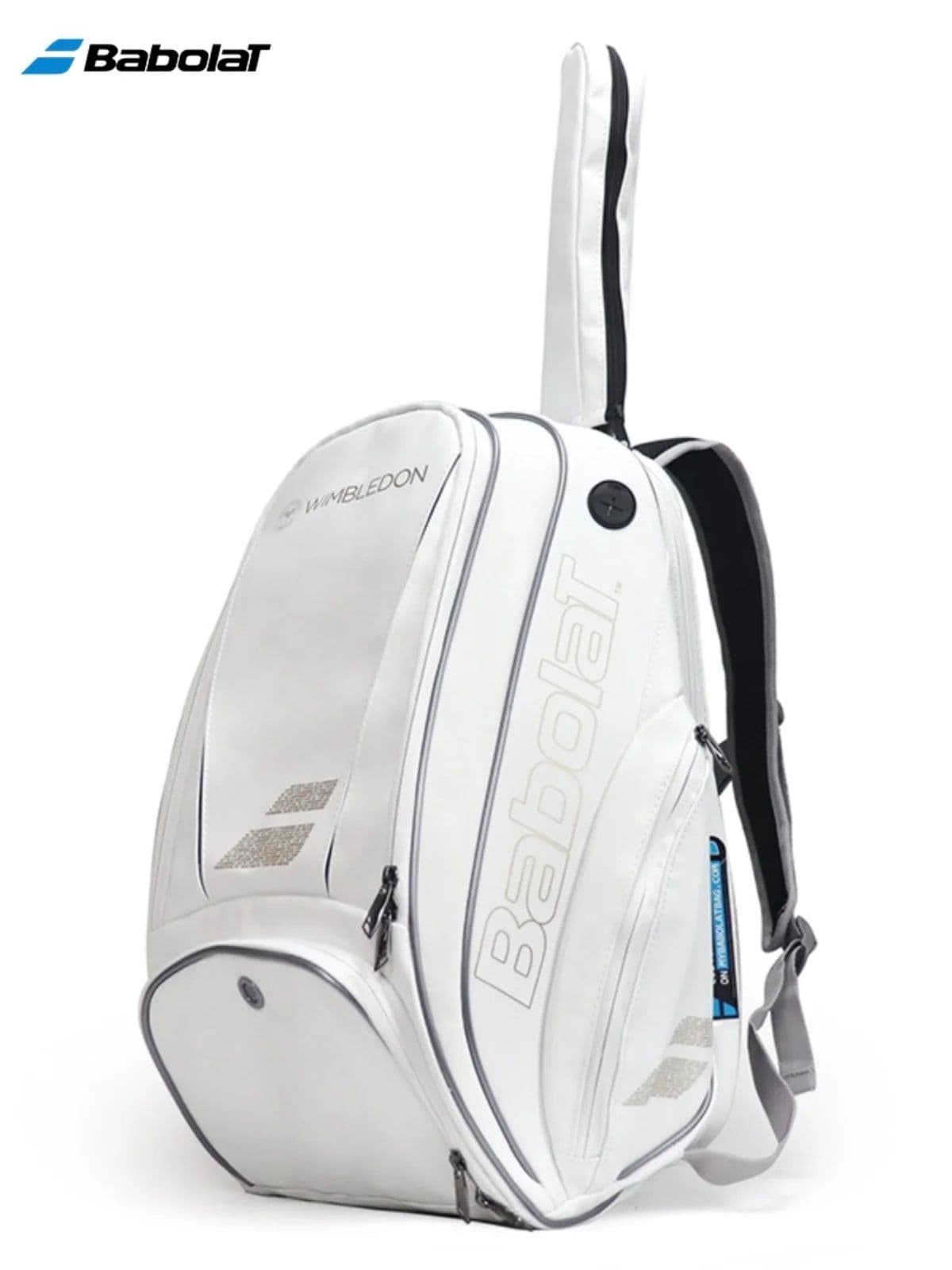 image-Original Babolat WIM White Gold Tennis Racquet Backpack Unisex Portable 2R PU Squash Padel Tennis Bag BABOLAT Tenis Shoulder Bag