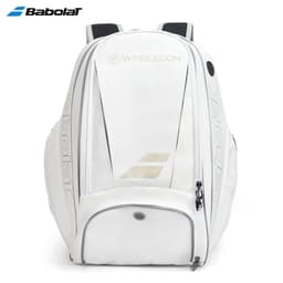 image-Original Babolat WIM White Gold Tennis Racquet Backpack Unisex Portable 2R PU Squash Padel Tennis Bag BABOLAT Tenis Shoulder Bag