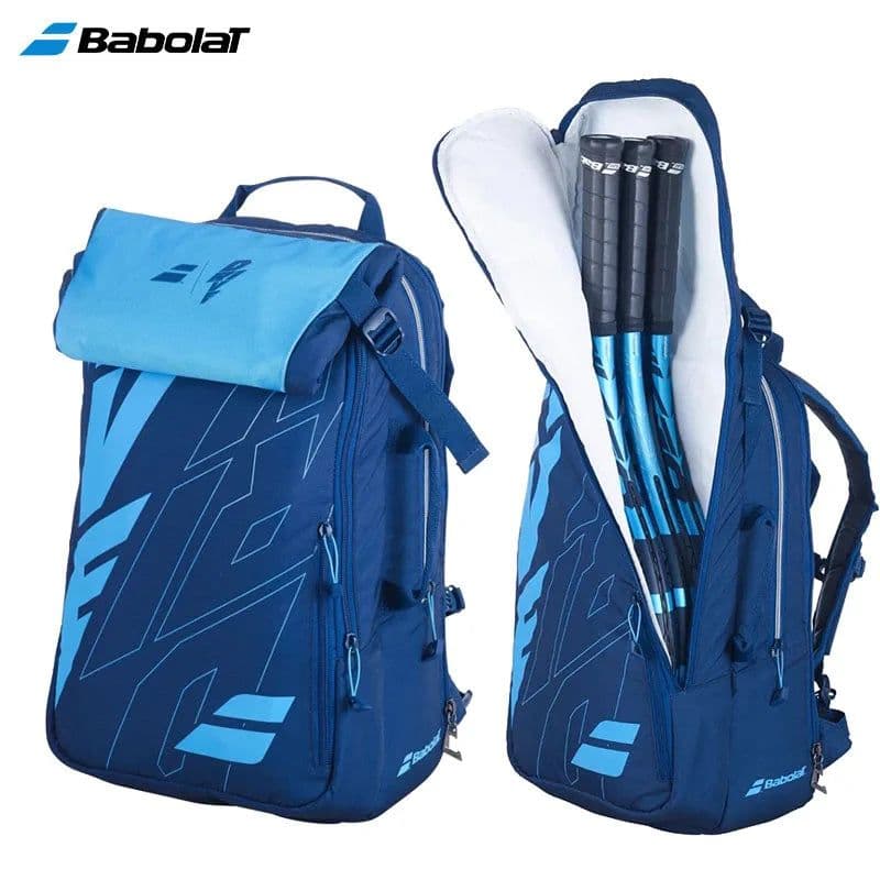 image-Original Babolat WIM White Gold Tennis Racquet Backpack Unisex Portable 2R PU Squash Padel Tennis Bag BABOLAT Tenis Shoulder Bag