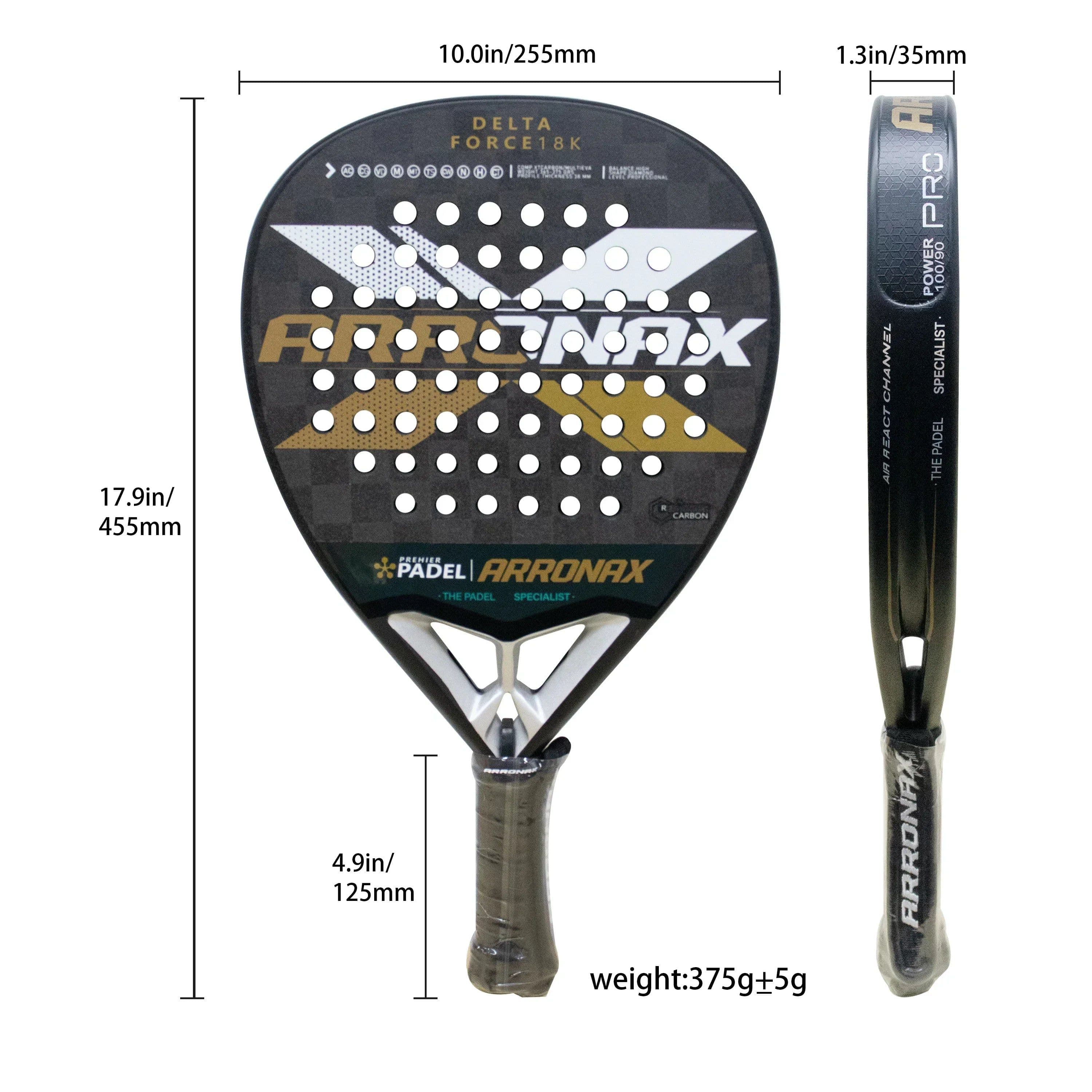 image-New Tennis Padel Racket 18k Carbon Fiberhigh Quality Carbon Fiber Outdoor Sports Racket Original Racket with Bag